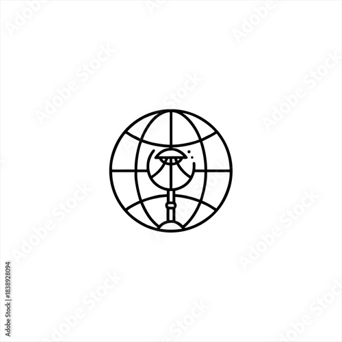 International-law-make-a-very-nice-line-art-Vector Illustration
