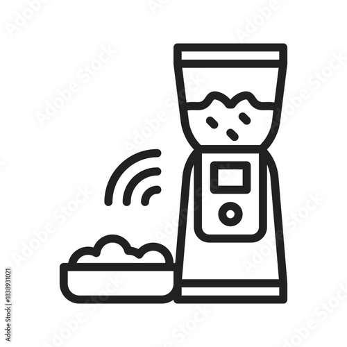 Smart pet feeder icon