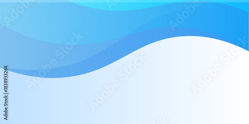 Abstract blue waves background, minimal waves design concept