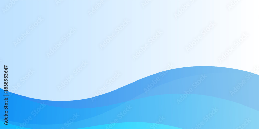 Naklejka premium Abstract blue waves background, minimal waves design concept