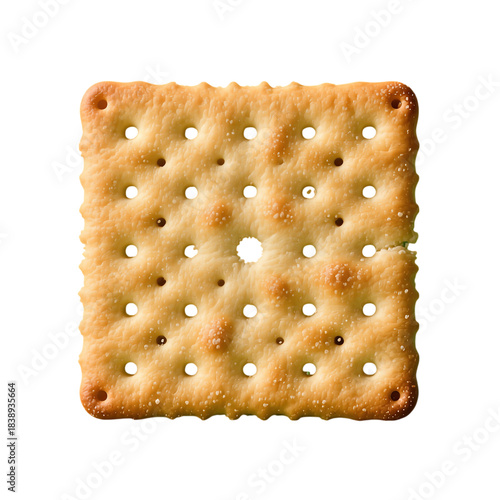 Square Saltine Cracker With Perforations