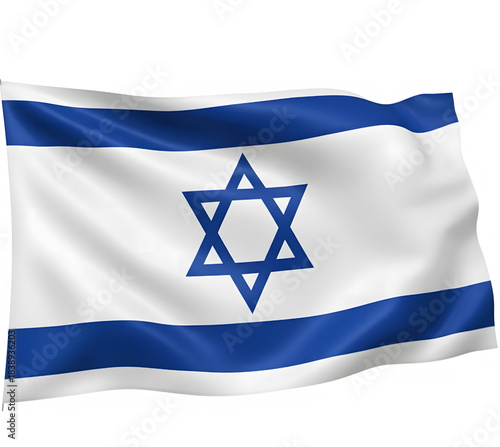 Israeli flag flying