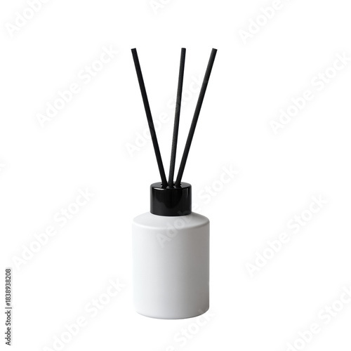 White Ceramic Reed Diffuser with Black Sticks