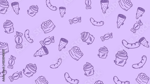 Spices and Herbs Pattern Animated 