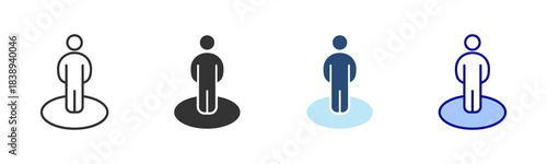 Employee Icon Set. Designed In Multi Style