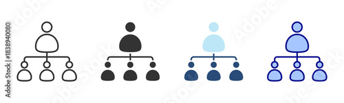 Hierarchy Icon Set. Designed In Multi Style