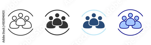 Community Icon Set. Designed In Multi Style