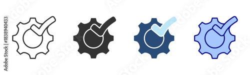 Validation Icon Set. Designed In Multi Style
