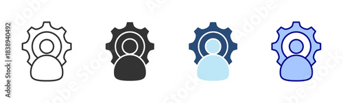 Leader Icon Set. Designed In Multi Style
