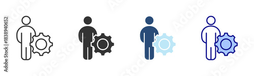 Supervisor Icon Set. Designed In Multi Style