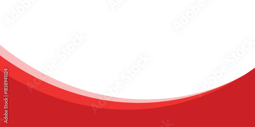 Red Wave on White Background modern bacground illustration
