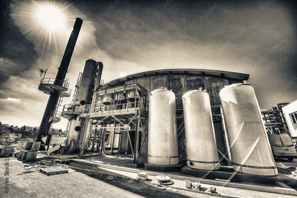 Fototapeta premium Chemical Industry Infrastructure Development Zone