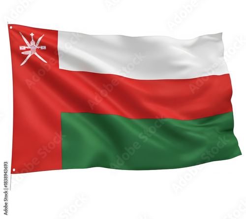 Omani flag flying