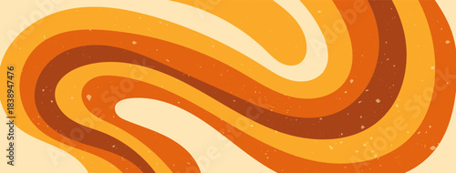 Zebra groovy Y2K orange color wave.