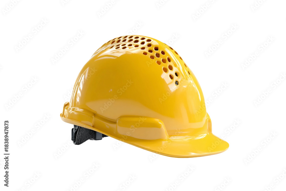 Fototapeta premium Construction safety helmet isolated on transparent background
