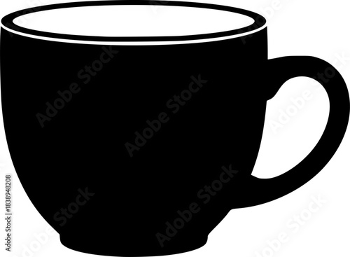 Minimalist Hot Drink Cup Vector