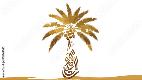 palm tree on the sand