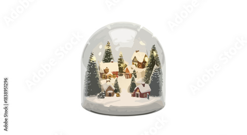 Glass ball in a vase