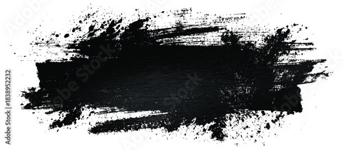 Grungy hand drawn brush stroke background design with smear drip scratch and textured background.