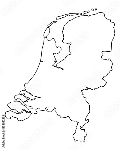 Karte der Niederlande
