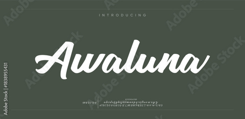 Awaluna is a bold, rounded script font with a modern, friendly personality.