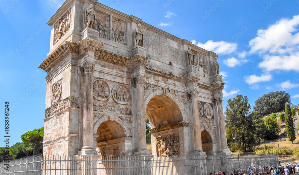 Obraz premium Italy. Rome. Arch of Constantine. Arco di Costantino, built in 315 AD