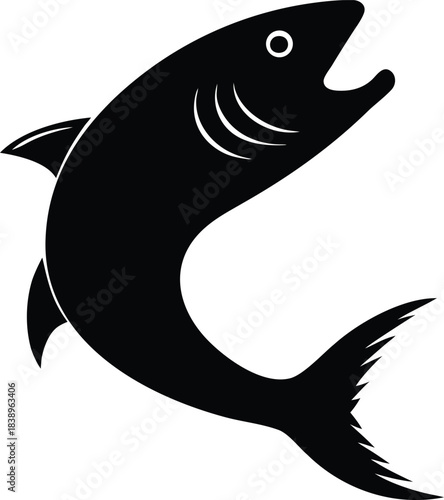 Jumping Fish Silhouette