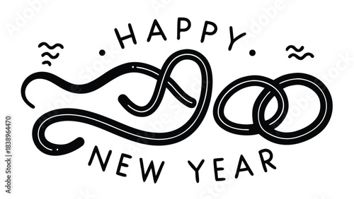 love vector sign card text illustration symbol icon year holiday happy art design banner city new year