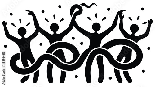 black and white abstract background vector illustration design silhouette pattern sign tattoo art decoration animal black symbol love design icon 