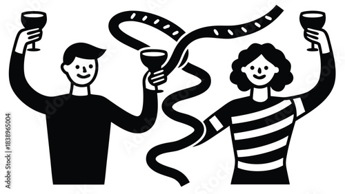 people silhouette vector couple woman illustration love cartoon art drawing hand design icon 