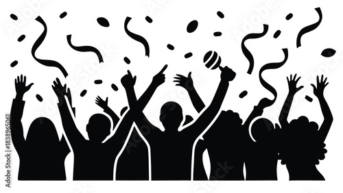 vector silhouettes of people silhouette party dance vector disco illustration dancing art fashion color dancer design icon 