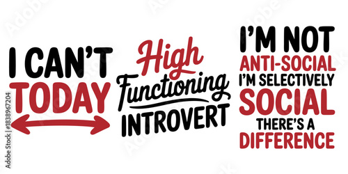 Introvert sayings, high functioning, and selectively social