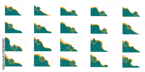 Islamic Corner with Ornament