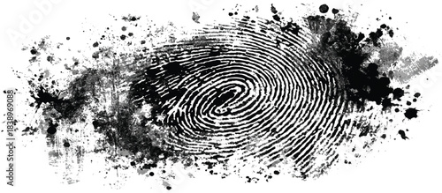Abstract black grunge fingerprint old background texture. vintage fingerprint noise distressed grain overlay effect.