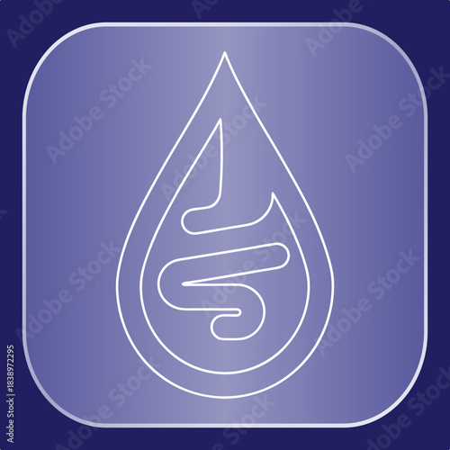 Intestine Anatomy Illustration, Digestive System Health Concept, Medical Science Graphic