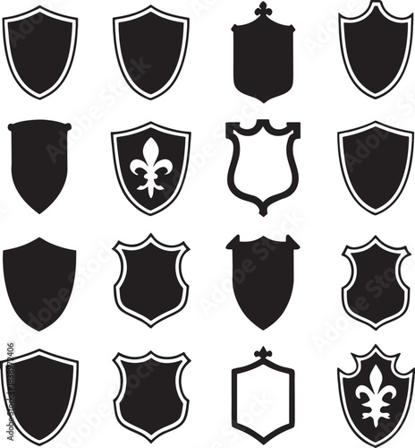 set of vector shields