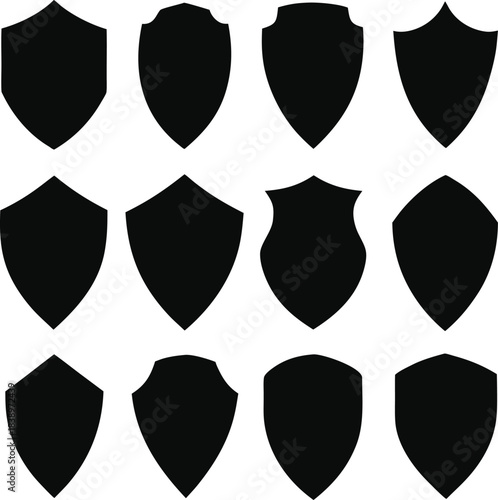 set of vector shields