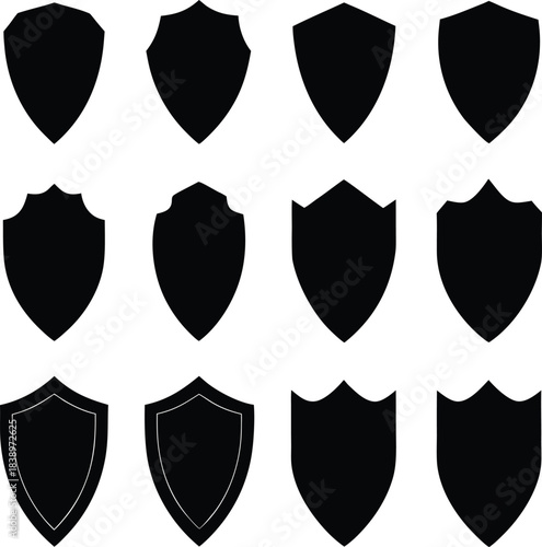 set of vector shields