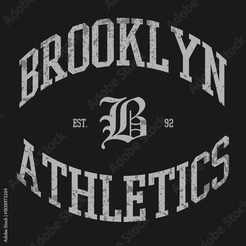 Retro typography university united states state vintage slogan print, 
highlighted grunge texture for graphic t-shirt or sweatshirt hoodie - Vector
