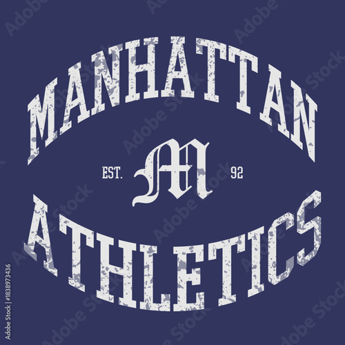 Retro typography university united states state vintage slogan print, 
highlighted grunge texture for graphic t-shirt or sweatshirt hoodie - Vector

