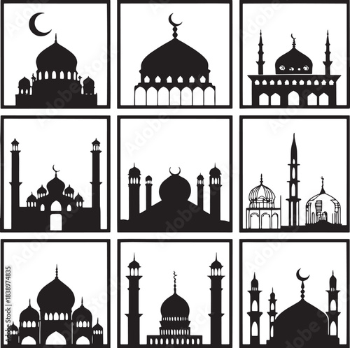 taj mahal vector