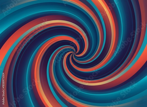 Abstract colorful swirl background pattern with spiral light, texture, and rainbow color circles