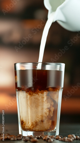 Freeze Motion Shot of Pouri...