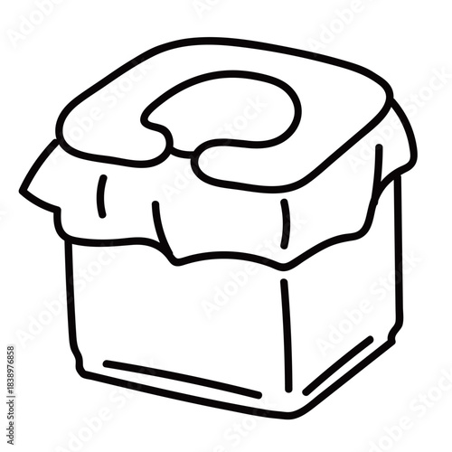 簡易トイレ_線画