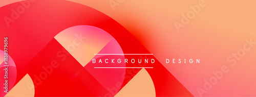 Abstract gradients form overlapping circles. Warm colors dominate, creating dynamic visual effect. Text reads background design.