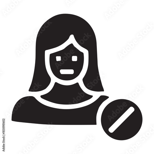 No Harassment icon or logo isolated sign symbol vector illustration - high quality black style vector icons