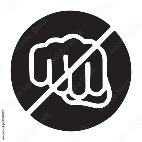 Protest icon or logo isolated sign symbol vector illustration - high quality black style vector icons