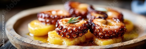 Gallega style octopus with potatoes and paprika