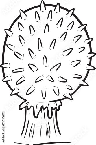 Fun Cartoon Mushroom Toadstool Character Vector Illustration