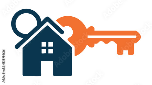 Home key real estate ownership sign